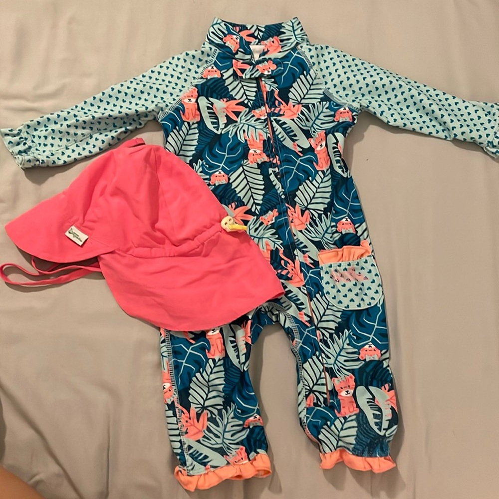 UV Skinz Baby Girl One Piece Swimsuit 12-18 mos